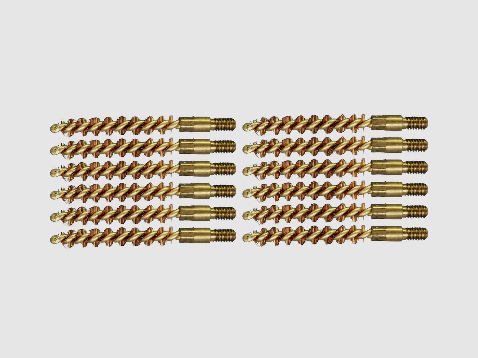 12 bronze cleaning brushes .22lr/5.6mm-RF handguns