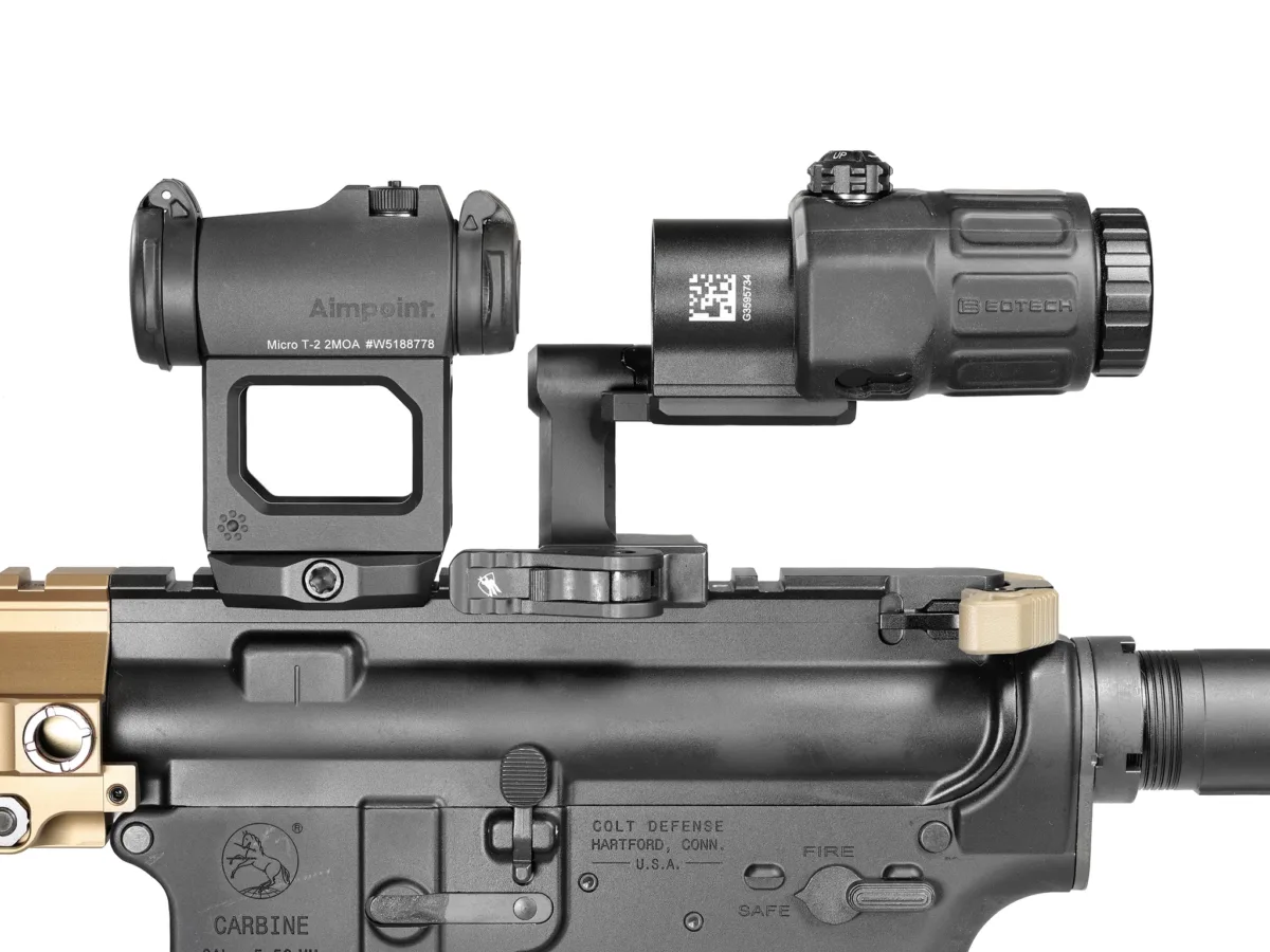 QD ARISAKA Magnifier Mount – FDE – 2.26″ – Aimpoint – Right – FDE – Flip To Center, image 9 of 16