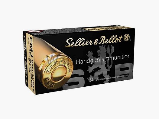 Sellier & Bellot 9mm Luger Full Metal Jacket 8,0g/124 grs. Sellier & Bellot