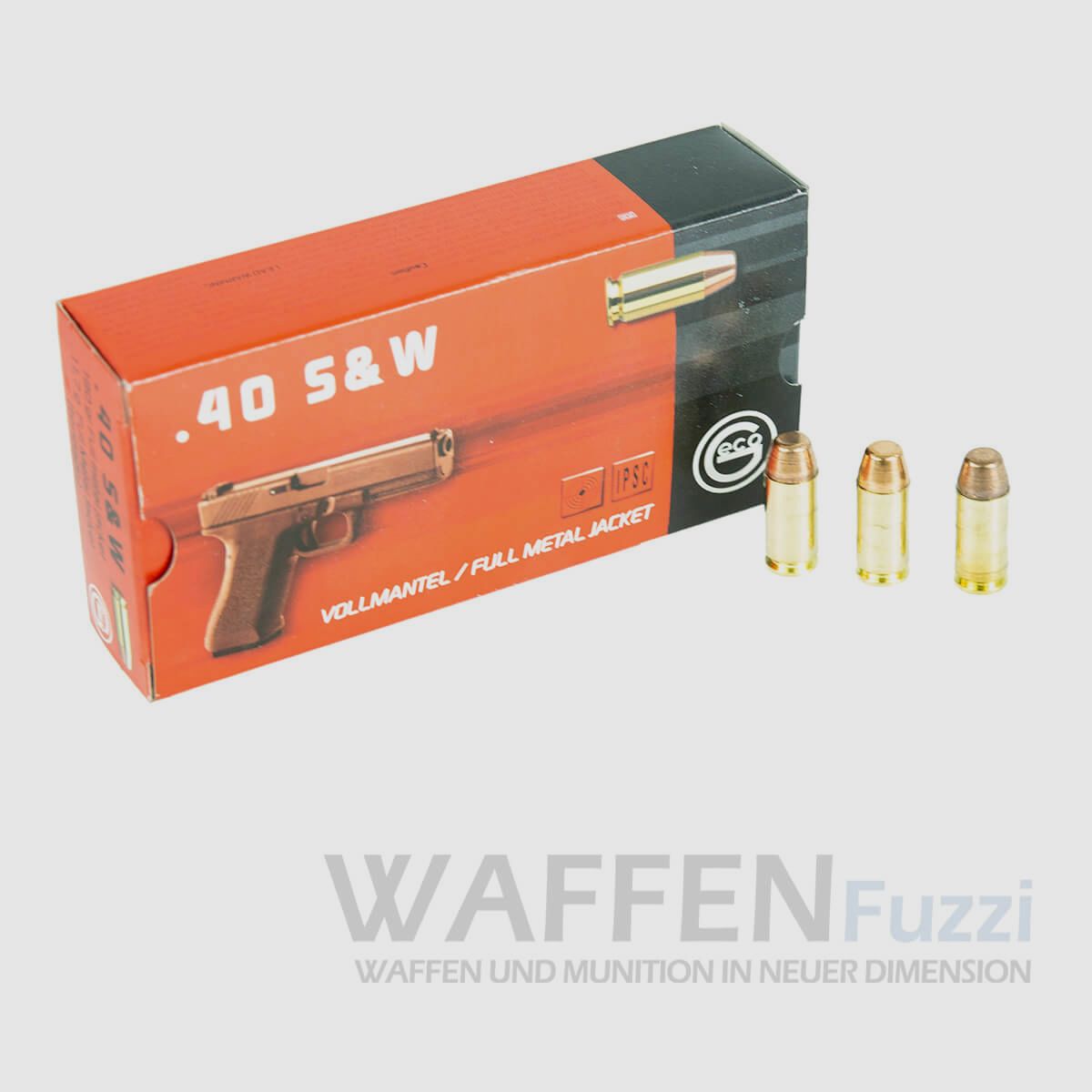 Geco Kaliber .40 S&W FMJ 180grs 50 Schuss