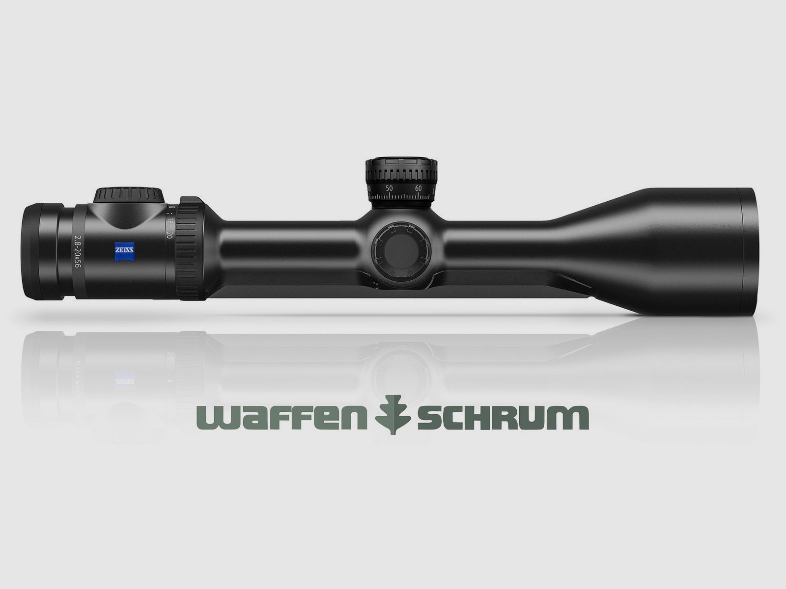 Zeiss Victory V8 - 2,8-20x56 M / 30mm Mittelrohr mit Schiene Absehenschnellverstellung Höhe