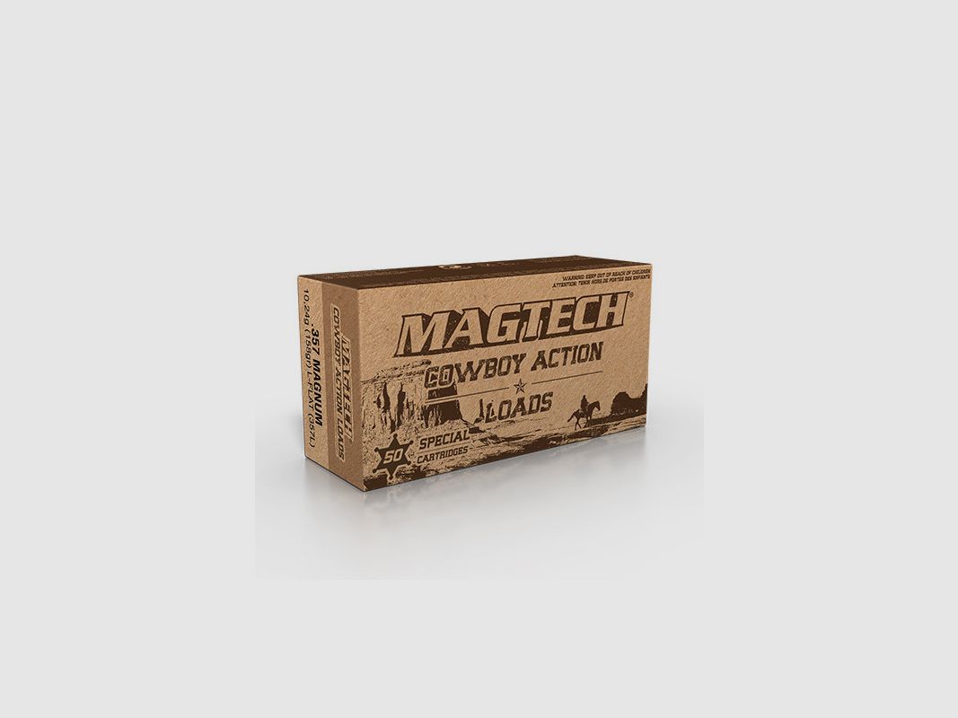 BOX MIT 50 PATRONEN MAGTECH COWBOY ACTION KAL.357MAG 158GR LFN, Bild 1 von 3