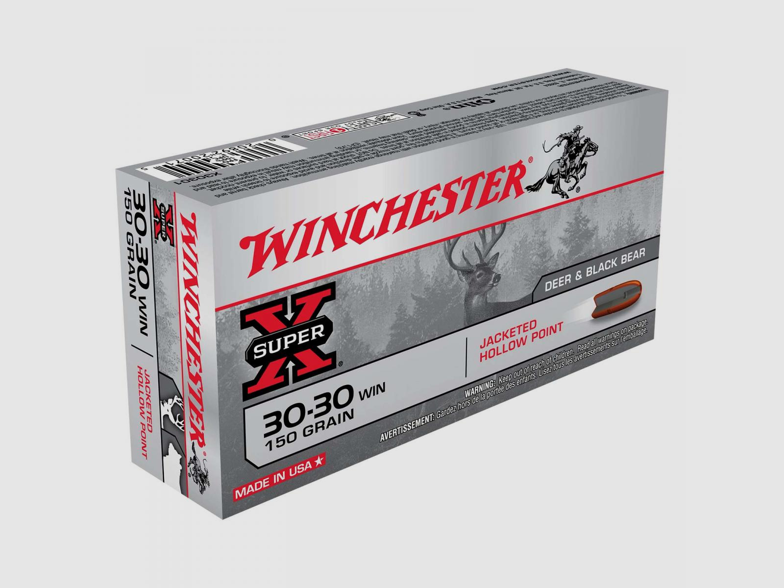 Winchester Super-X .30-30 Win. 150GR JHP 20 cartucce