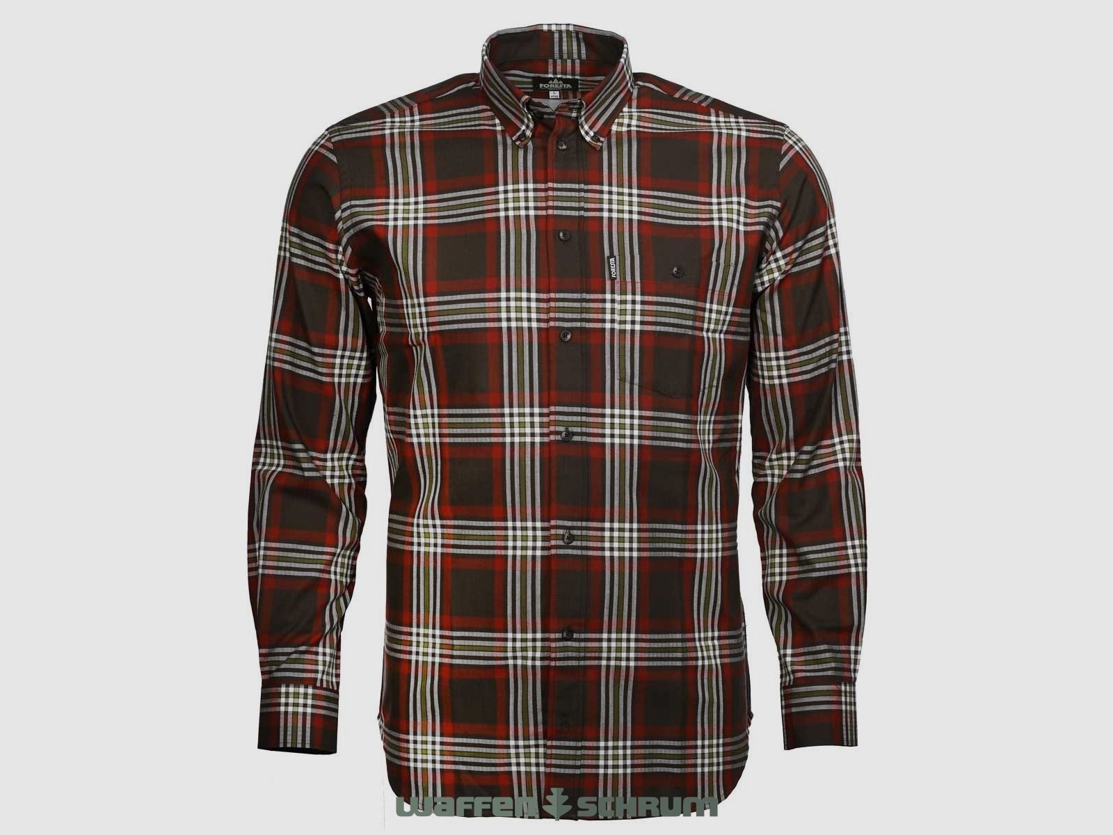 Chemise Foresta à carreaux olive