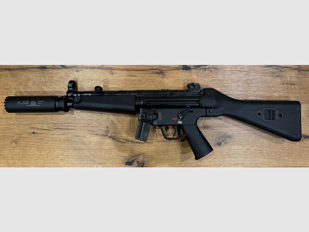 Rifle Heckler und Koch SP5 con silenciador B&T RBS SQD™ Compact, imagen 1 de 6