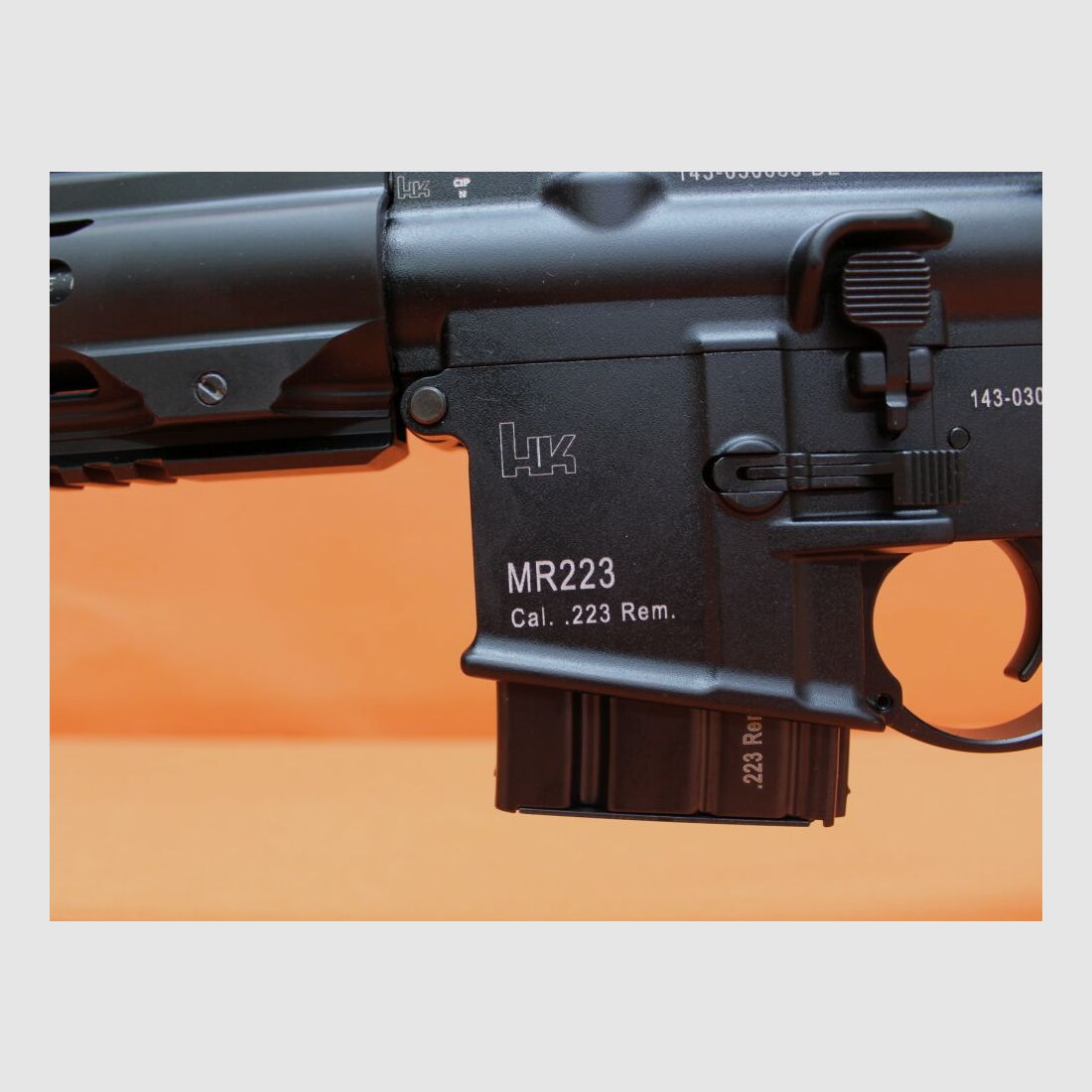 Heckler&Koch Ha. Fucile .223Rem Heckler&Koch/H&K MR223 A3 16,5" canna nera HKey, sistema a pistone a gas AR-15/HK416