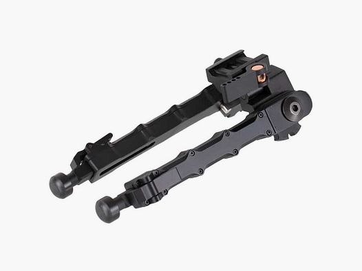 DELTA SIX Paintball/Airsoft Automatic Bipod Zweibein für 20mm Weaverschiene (5-fach verstellbar)