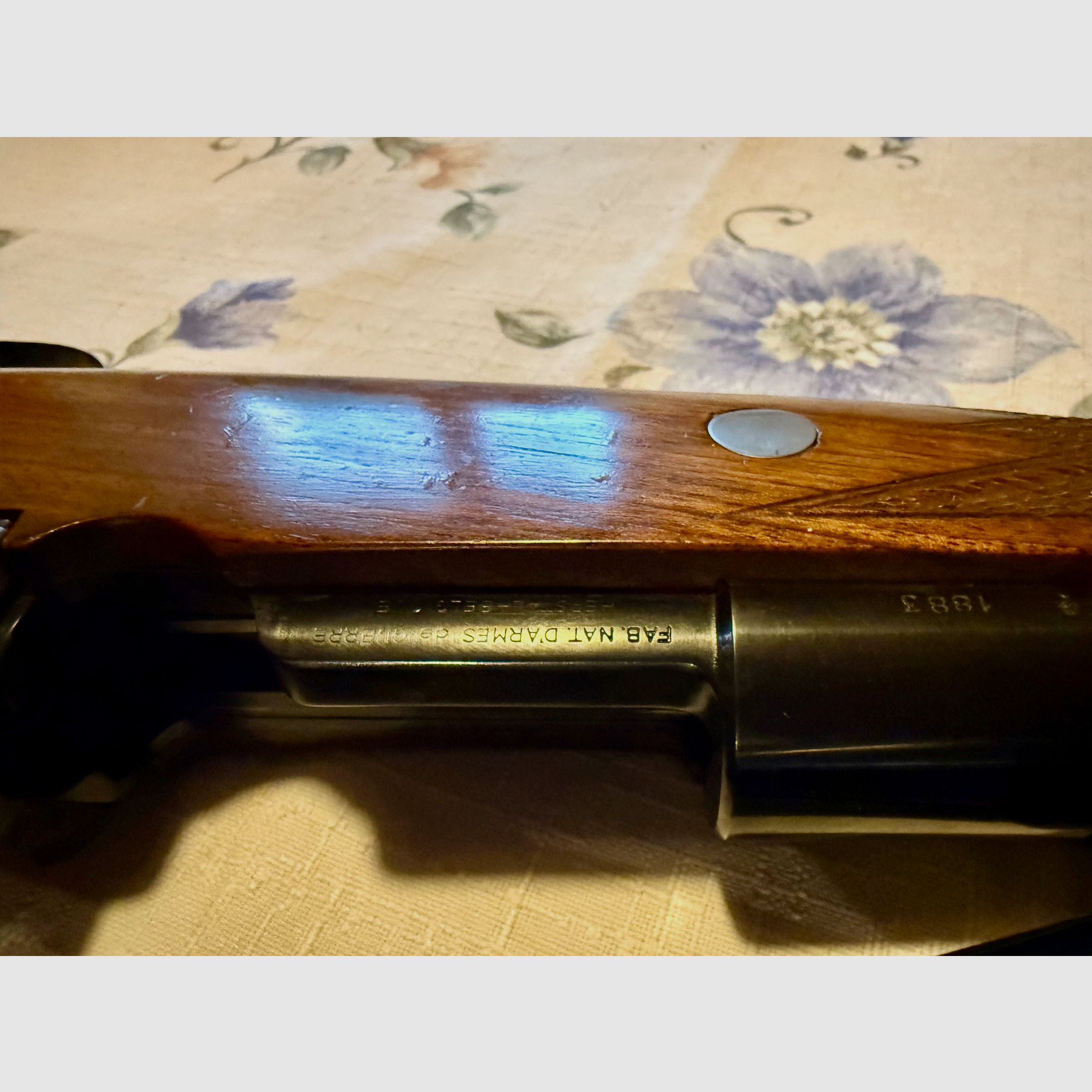 Langwaffe Fabrique Nationale d'Armes de Guerre 8x68S mit Zielfernrohr und Munition