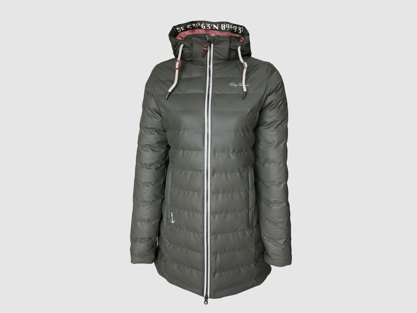 DRY FASHION Damen Gesteppter Mantel "DANZIG" Oliv