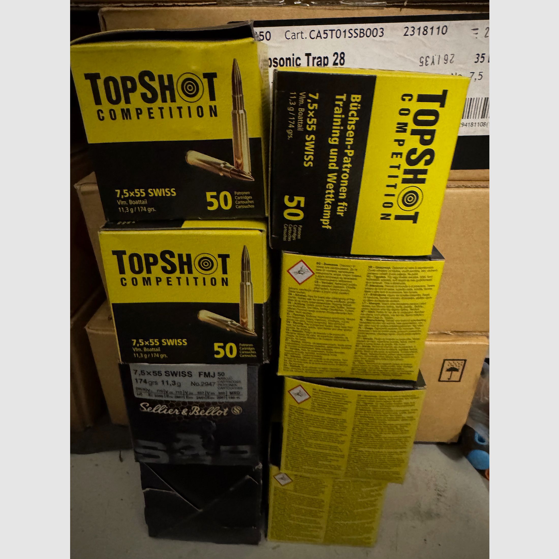 TopShot & S&B 7,5x55 Schweizer 400