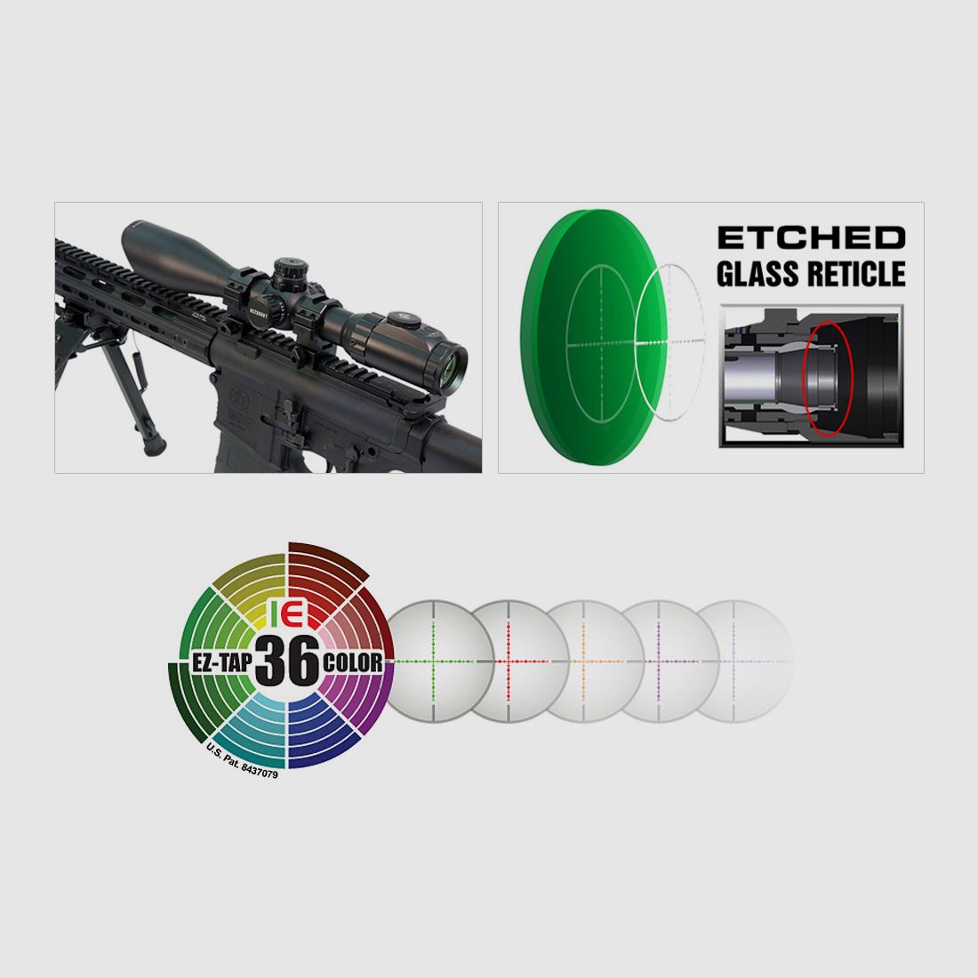 Zielfernrohr UTG Accushot 3-12x44 AO, Mil Dot Absehen beleuchtet, 30 mm Tubus, Montage fĂĽr 11 mm Prismen- und 22 mm Weaverschiene