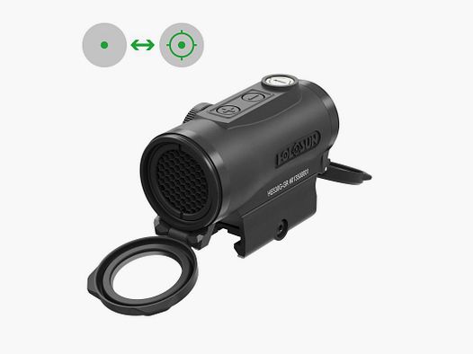 Holosun Reflexvisier HE530G-GR mit grünem Wechselabsehen: 2MOA Dot & 65MOA Circledot