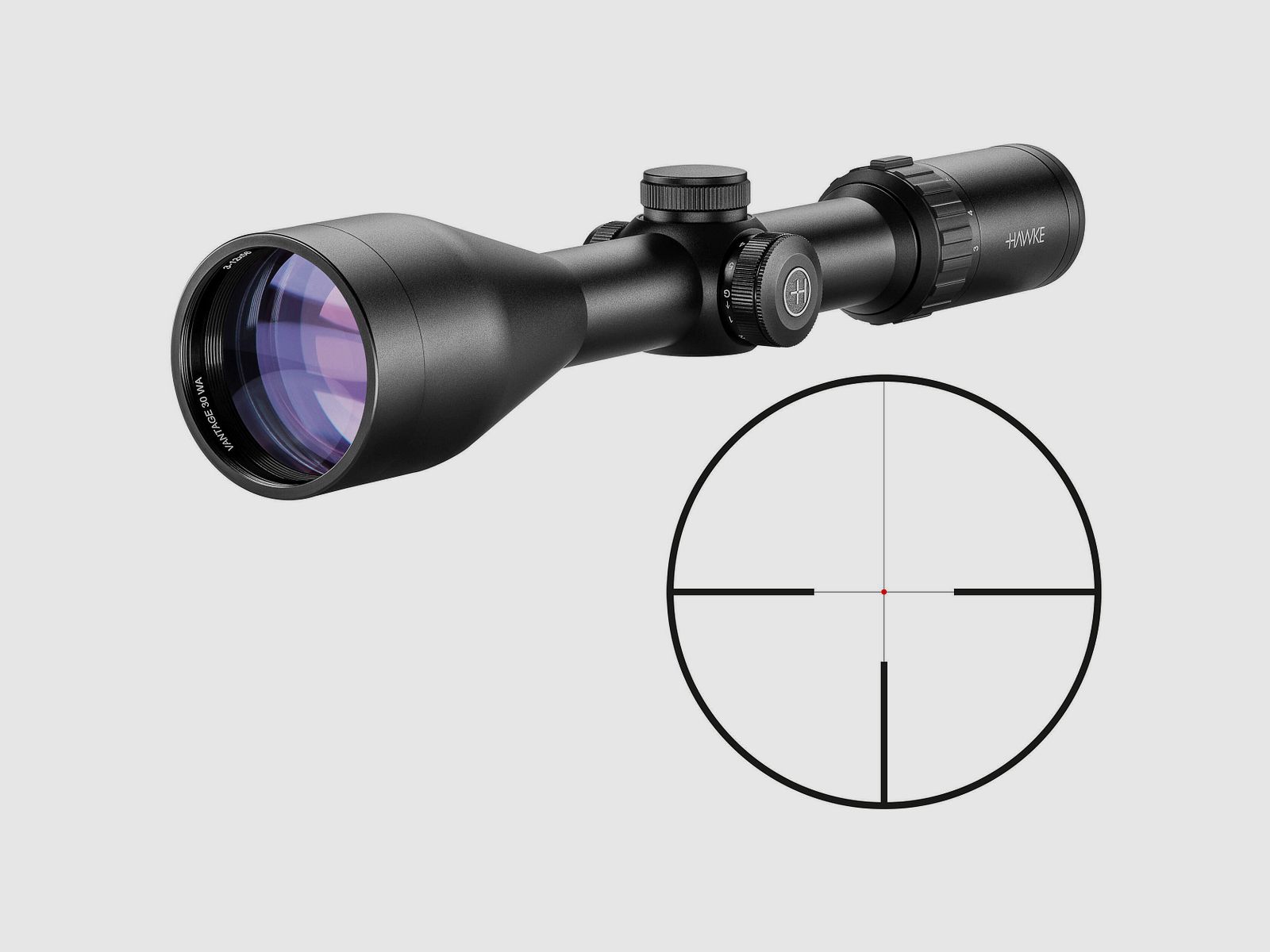 Hawk vantage 3-12x56 +Montageringe