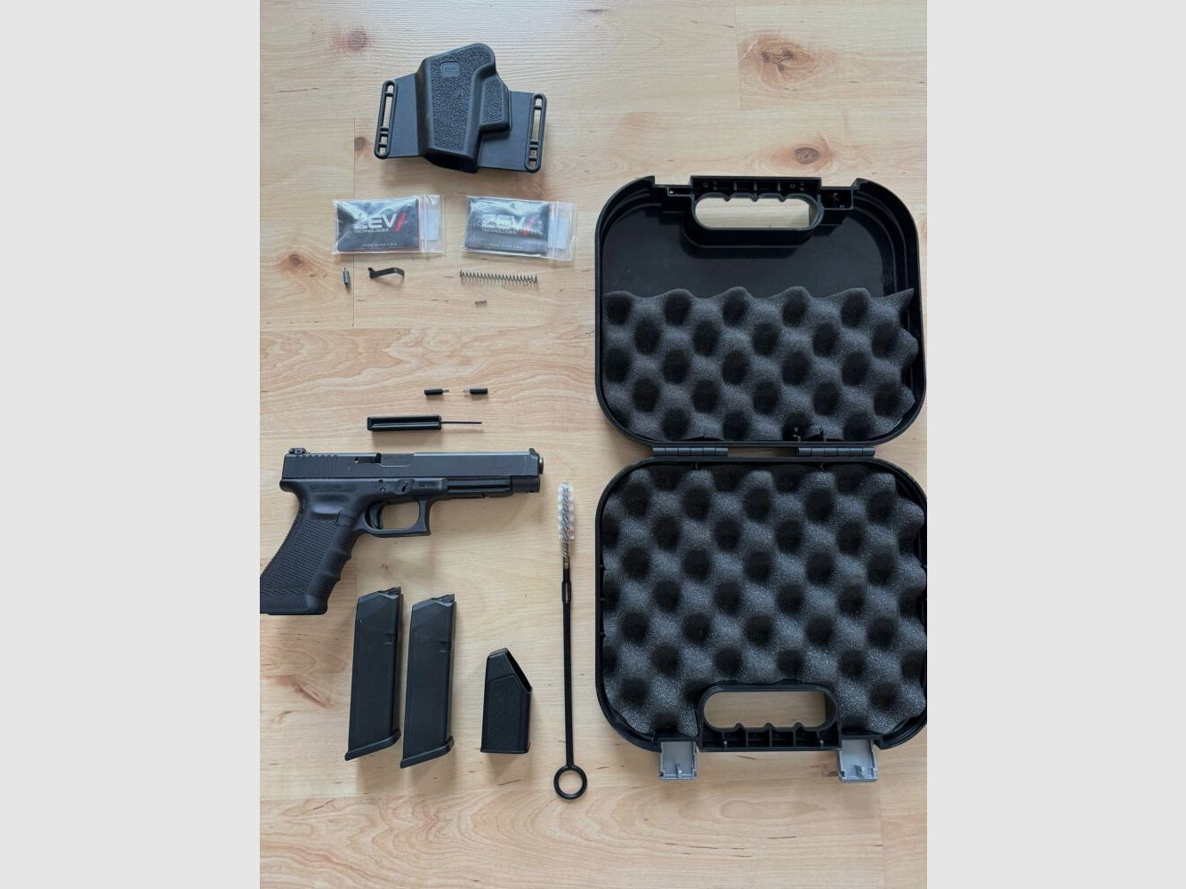 Glock 34 Gen4 inkl. ZEV Abzugstuningkit und OVP, Zubehör 9mm Luger 9x19