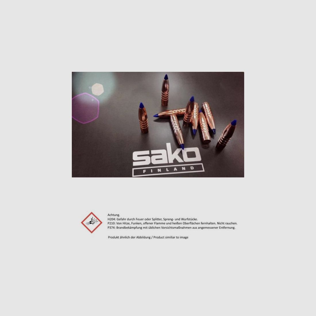 SAKO Kugelpatronen 7,62x53R Super Hammerhead 20 Stk   11,7g/180grs