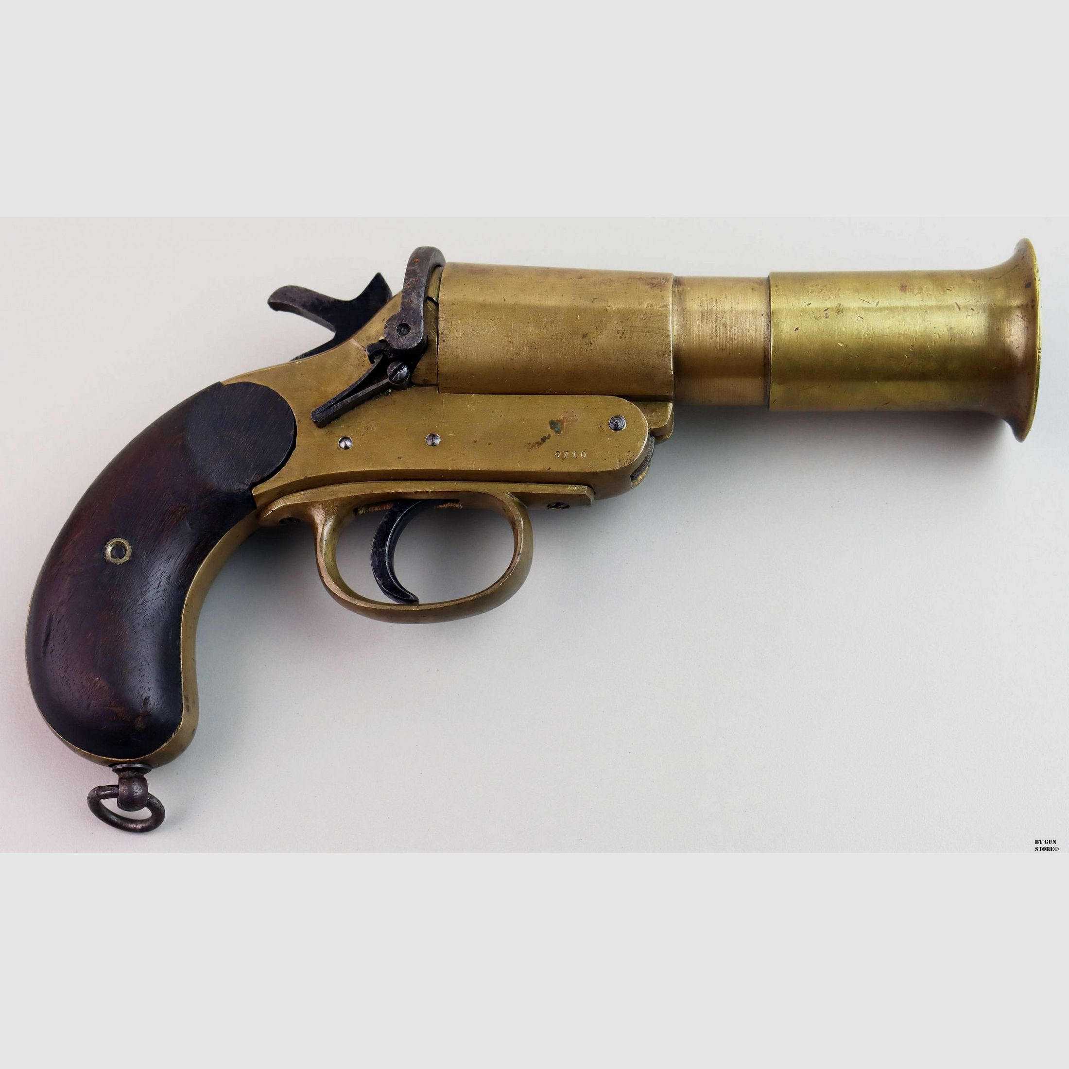 Pistola lanzafuegos inglesa modelo Mark III cal. 25 mm matr. 8710, imagen 3 de 5