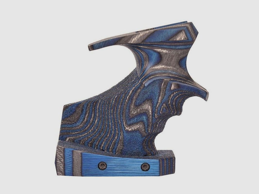 3D grip laminated wood "BLUE ANGEL" - Suitable for WALTHER LP400/LP500 AND HÄMMERLI AP20