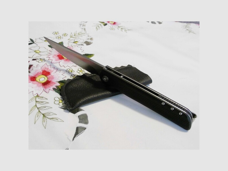 LUXHEIM-Slider-Taschenmesser 5Cr13-Edelstahl Liner Lock-Einhandmesser Scharf NEU