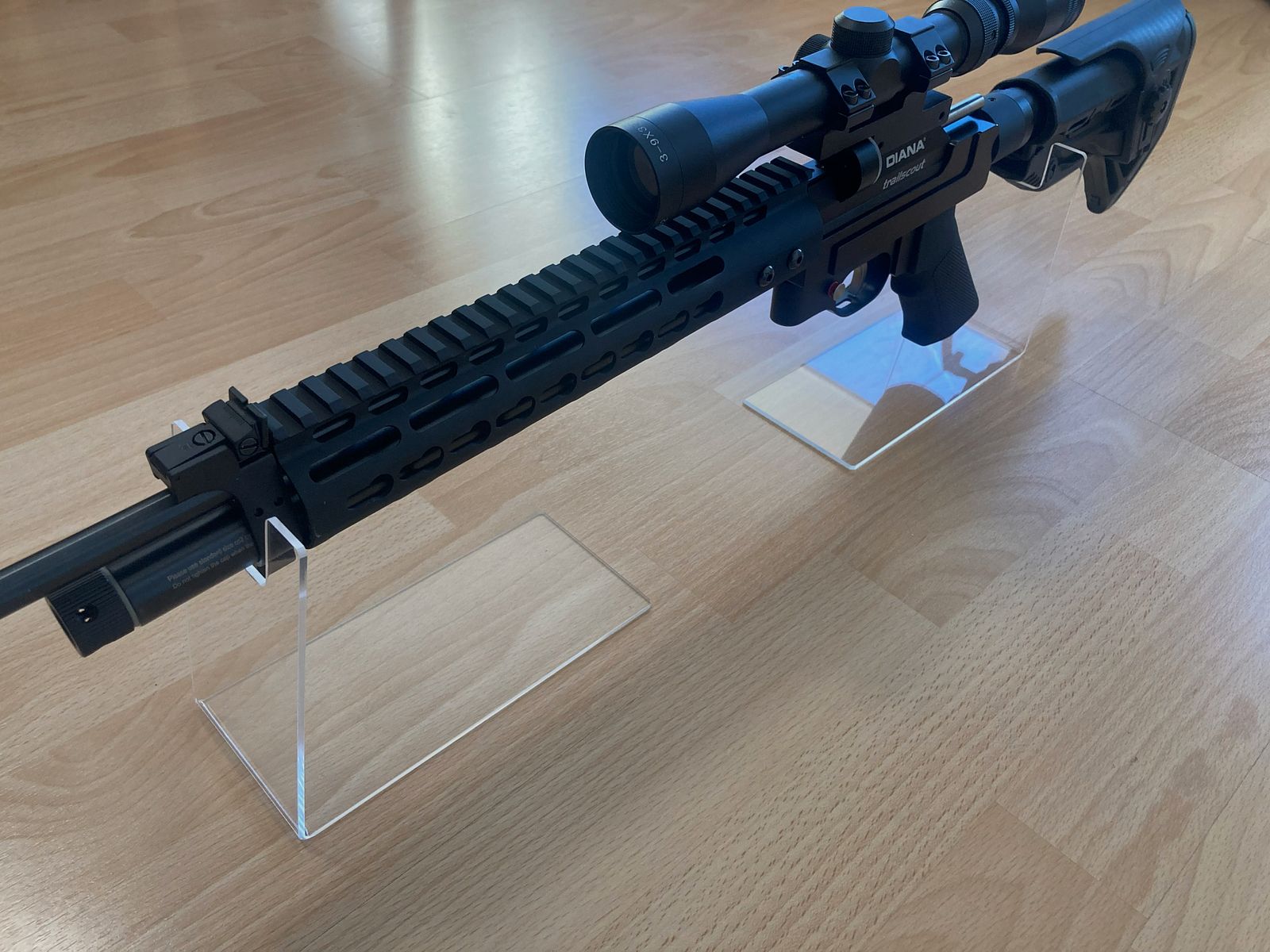 Diana Trailscout Luftgewehr 4,5mm Umbau AR15-Stil 7,5J, inklusive Zielfernrohr und 12J Ventil (nicht eingebaut)