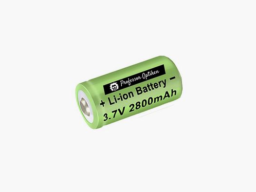 CR123A lithium-ion battery 3.7 volts with 2800 mAh