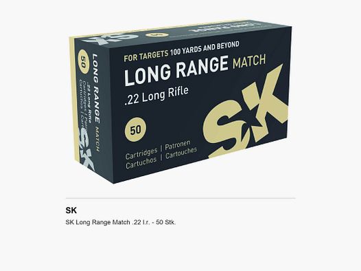 SK Long Range Match .22 l.r. – 50 Stk.