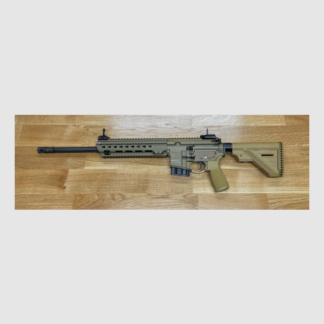 Heckler & Koch MR223 A3 Slim-Line 16,5" Lauf - halbautom. Büchse .223Rem Farbe sandfarben RAL8000 - System HK416 - sportlich zugelassen!