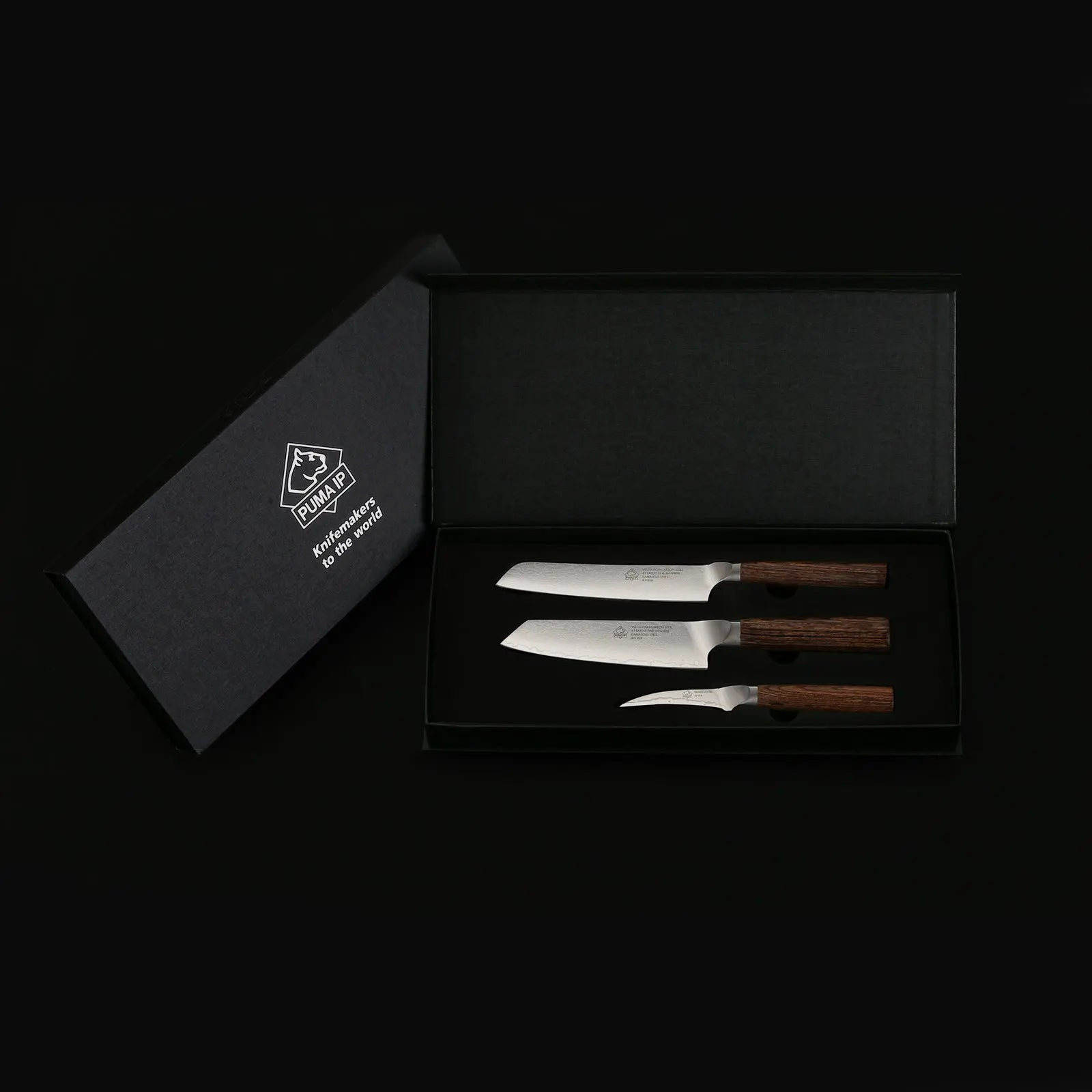 Set PUMA IP di 3: piccolo chef, santoku e coltello da abbinare