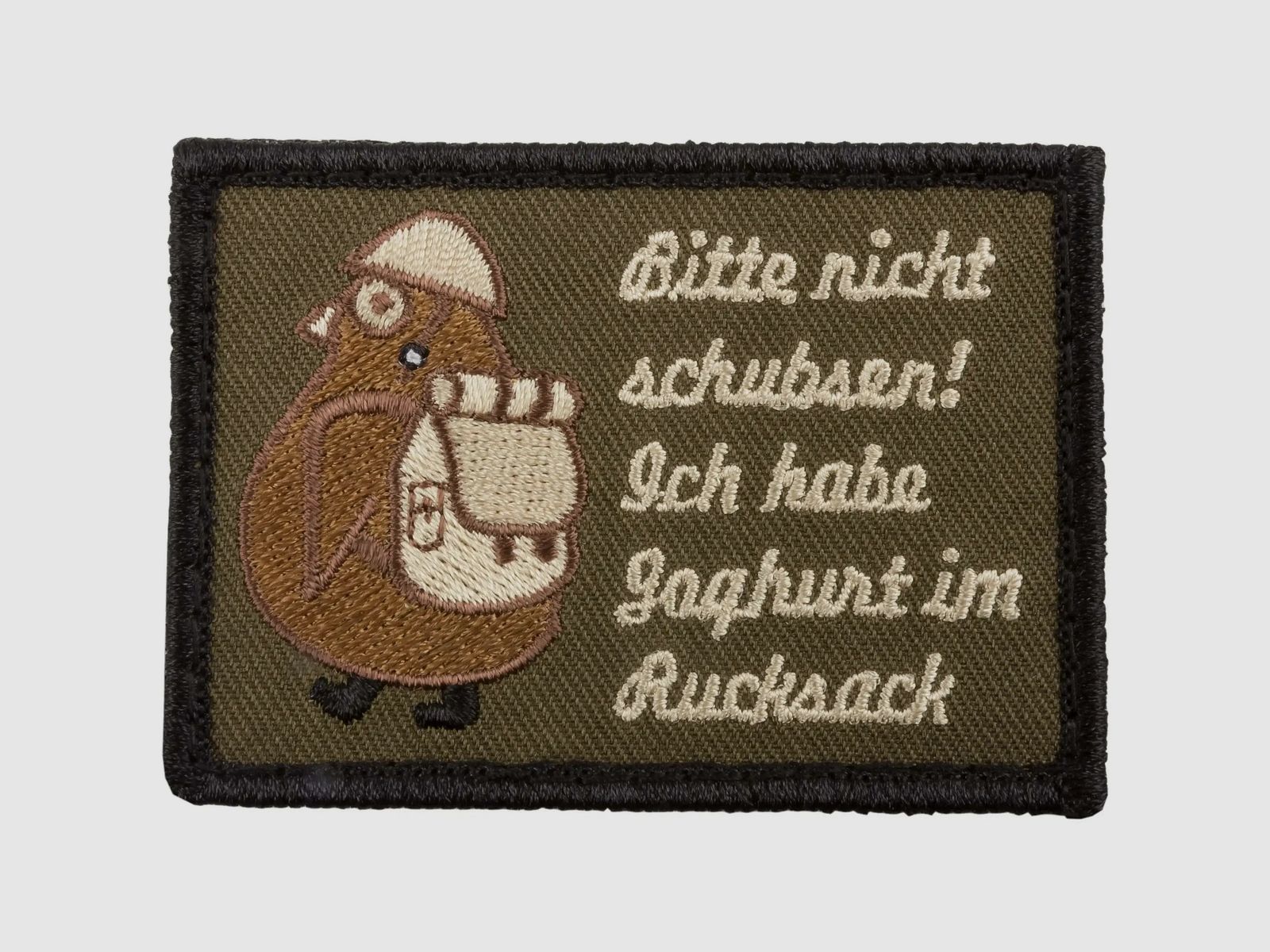 Café Viereck Café Viereck Patch Bitte nicht schubsen