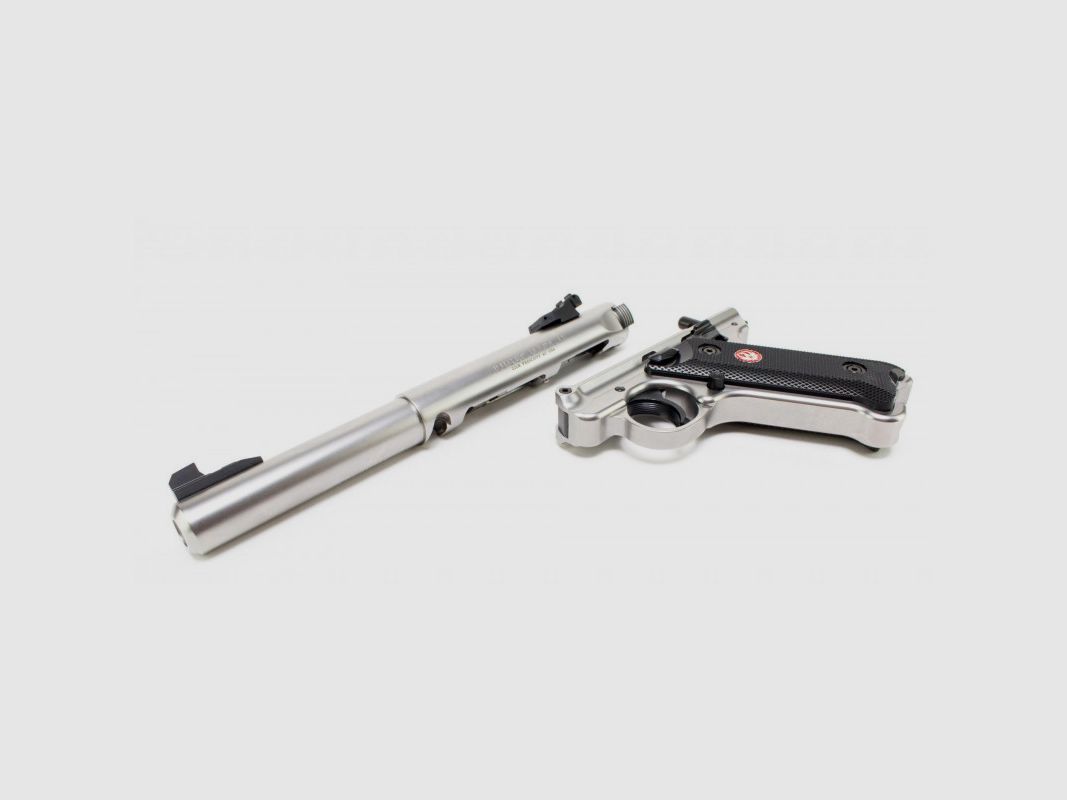 PISTOLET RUGER MARK IV TARGET INOX CALIBRE 22 LR - 5,5 POUCES, image 7 sur 8