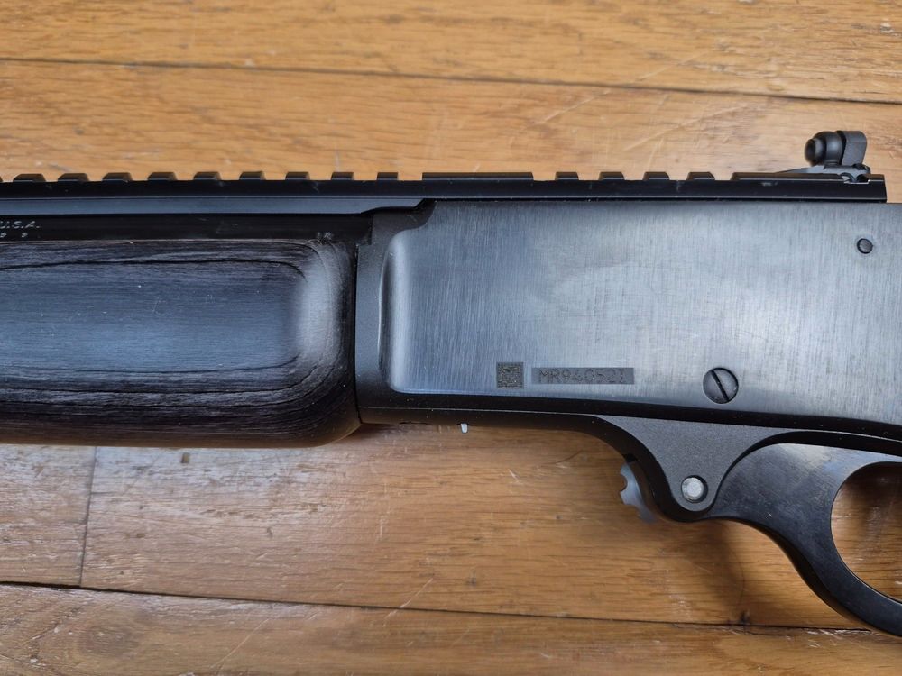 Prachtig Marlin onderhevelgeweer – Model 1895 – Kal. 45-70 Gvt – Speciale voorbereiding met trekker, verzachte laadopening en Ranger Point magazijnstop – Zeldzame verstelbare kolfvorm FORM ET en originele kolf – "Texas" hefboomas! – Nieuwe set voor een topkans! – Nieuwe wapen!, afbeelding 28 van 32