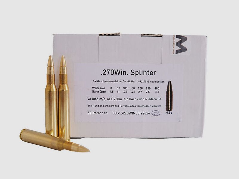 Kogel Fabriek 270 Win Splinter 6,6g