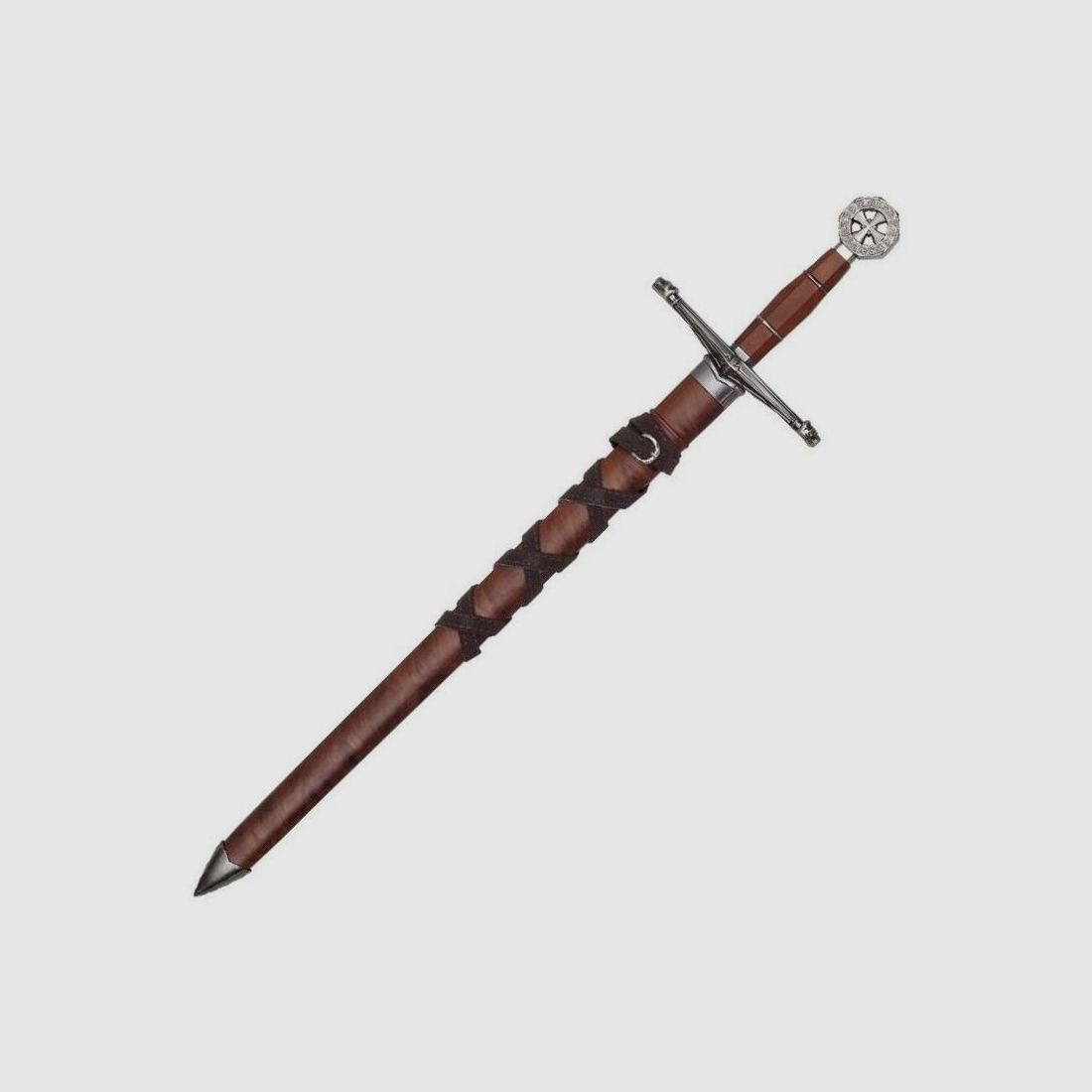 Fantasiedolch Templer braun kleines Schwert