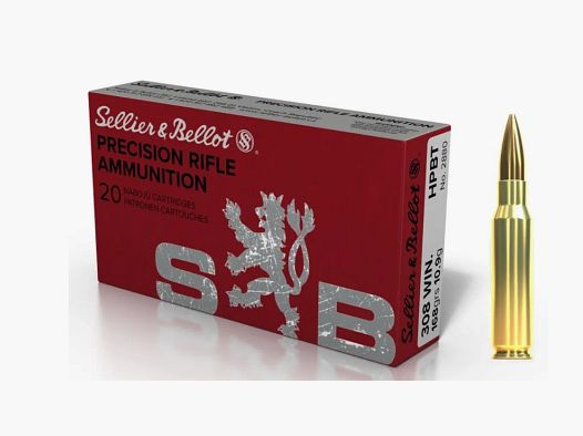 308 WIN HPBT - 168grs 10.9g (20pcs) - Sellier & Bellot