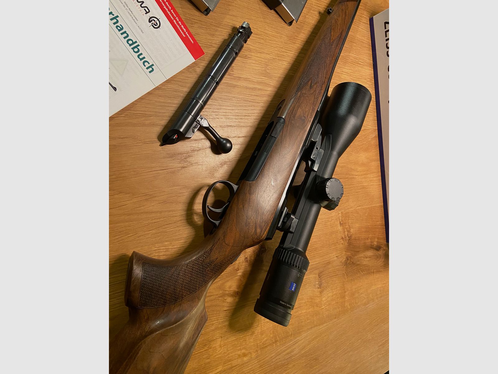 Rößler Titan 6 ripetitore con Zeiss V6 2,5-15 x 56 Rösler Titan 6, nessun Mauser, nessun Sauer, nessun Blaser