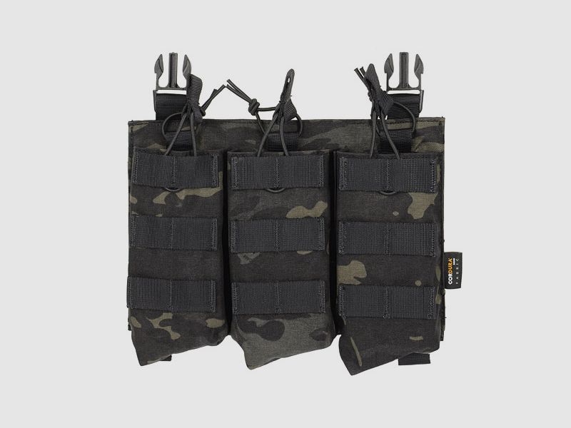 Buckle Up Triple AK47/AKM Mag Pouch - Multicam Black [8FIELDS PREMIUM]