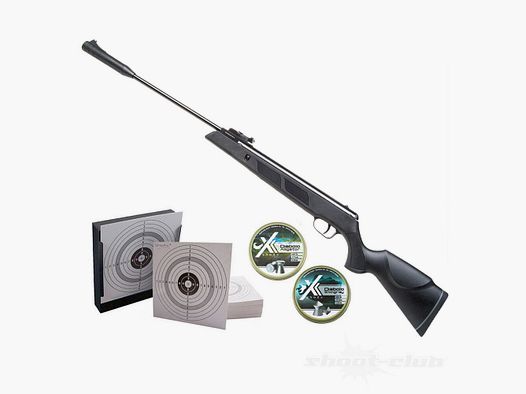 German Sport Gun SR1000S Kipplauf-Luftgewehr 4,5mm Kugelfang Set klein