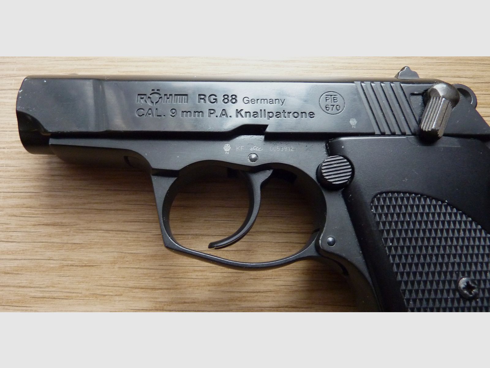 RÖHM RG 88 ,cal. 9mm PAK, gebraucht, in OVP