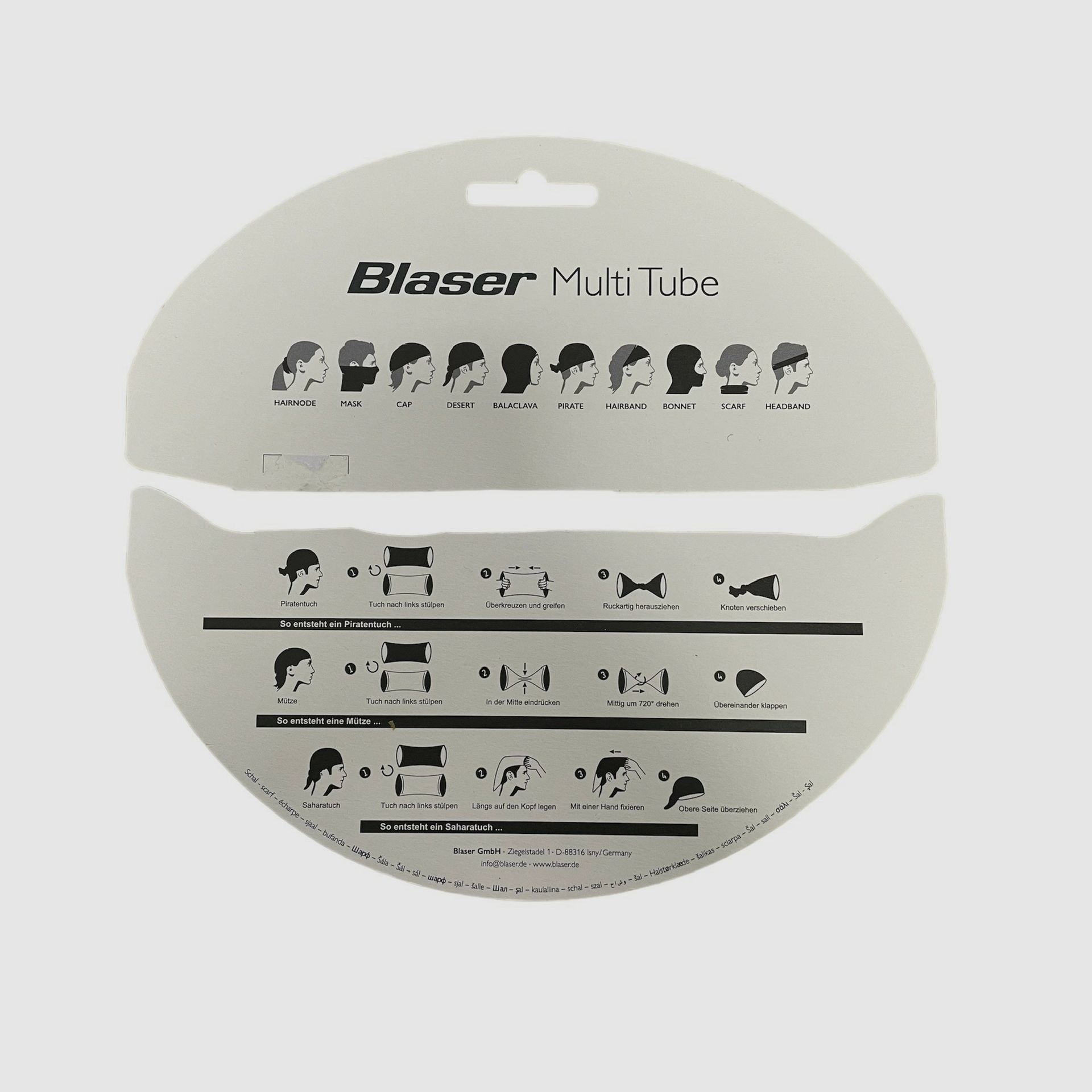 Blaser Multi-Tube komin Silence Camouflage, zdjęcie 3 z 3