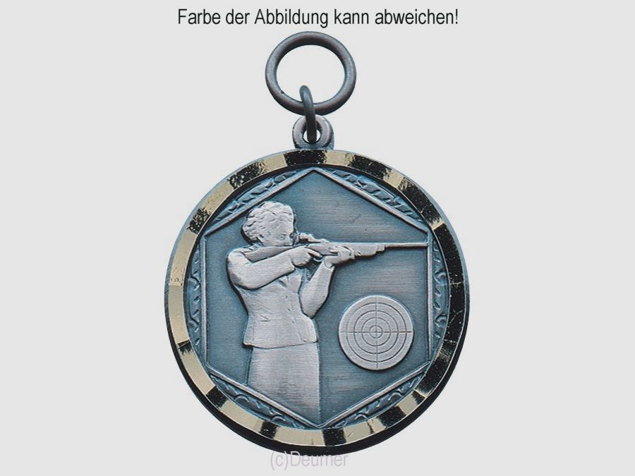 Medaille Dame, orig.Deumer vergoldet, 37mm