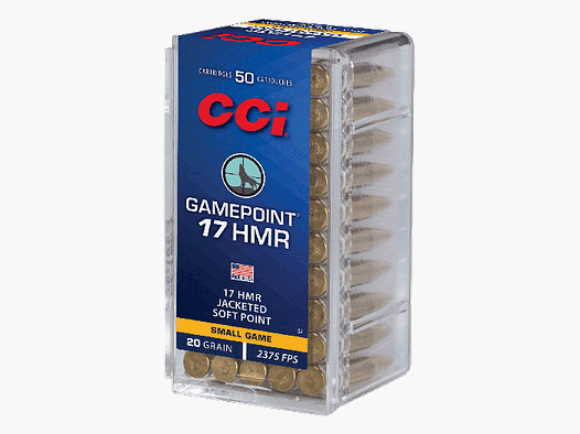 Patrony CCI Kaliber :17HMR GAMEPOINT 20 GRAIN