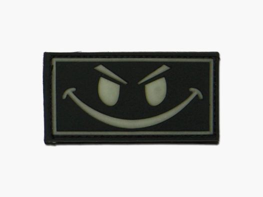 Jackets To Go 3D-Patch Evil Smiley nachleuchtend invers