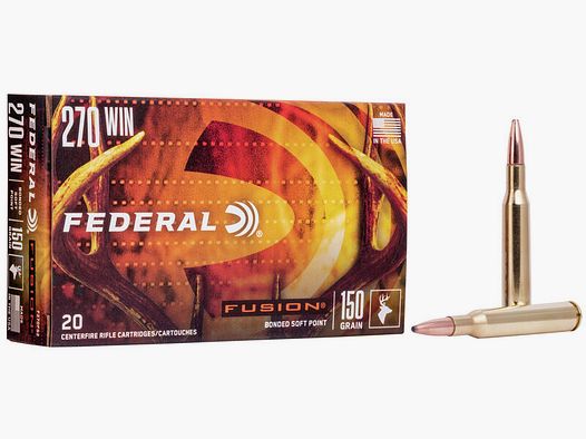 Federal Fusion .270 Win. 150GR SP 20 cartridges