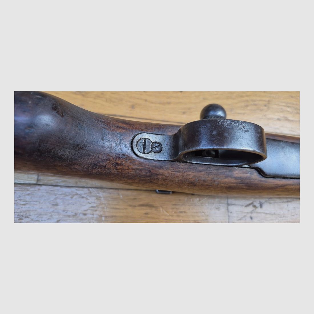 Piękna karabina Kar 98 « AZ » – Broń kawalerii i oddziałów szturmowych w 14-18 – Oryginalny kaliber 7,92×57 IS – Produkcja Erfurt 1917 – Bardzo ładne drewno – Dobre metalowe elementy – Piękny luf – BE+/TBE, zdjęcie 14 z 38