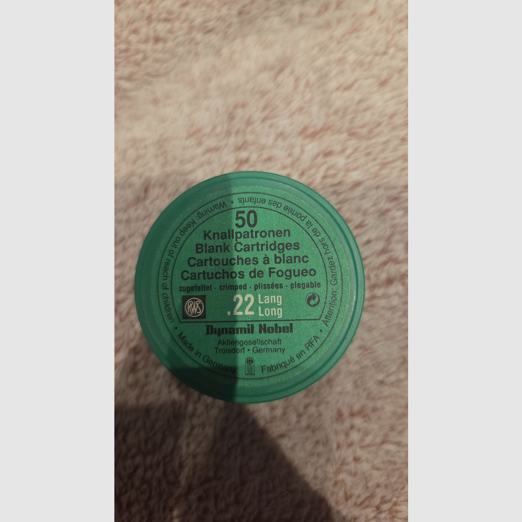 Calibro 22 lungo cartucce a percussione, 9mm RK, 8mm