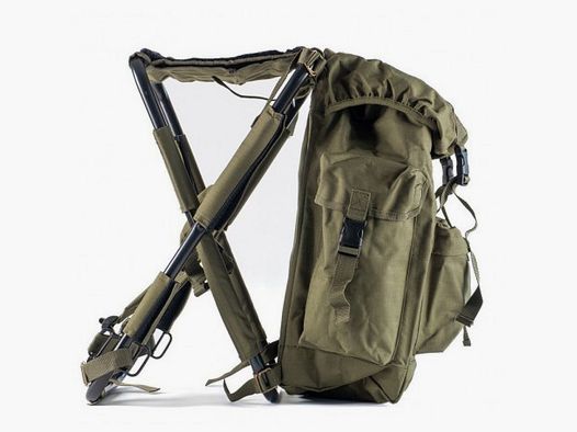 Grünes Jagdrucksack mit Hocker Art. BC34Z RASPORT