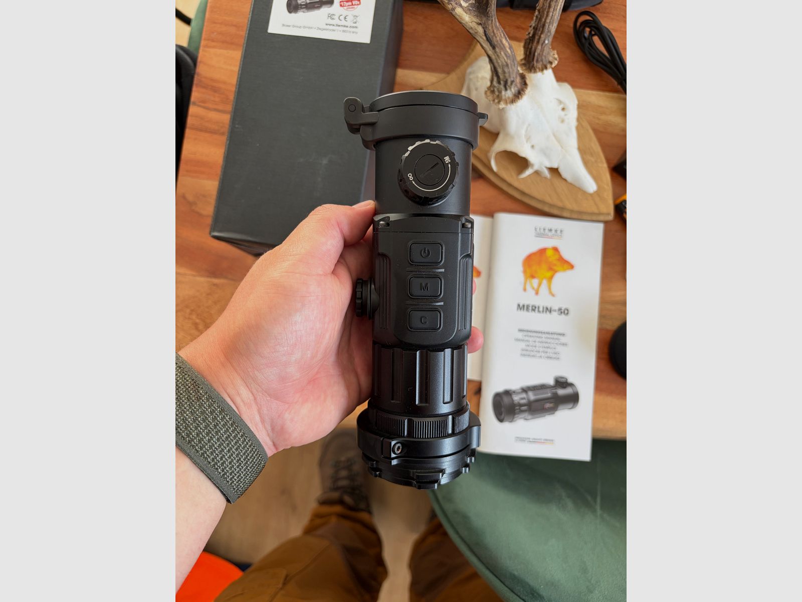LIEMKE MERLIN 50 V2 dispositivo térmico frontal | estado TOP | 6 baterías + accesorios completos, imagen 3 de 9