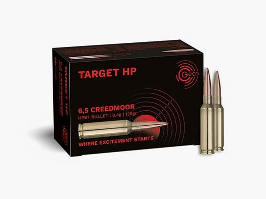 GECO Kugelpatronen 6,5Creedmoor Target HP 130grs 50 Stk SONDERPREIS ab 1,64/Stk