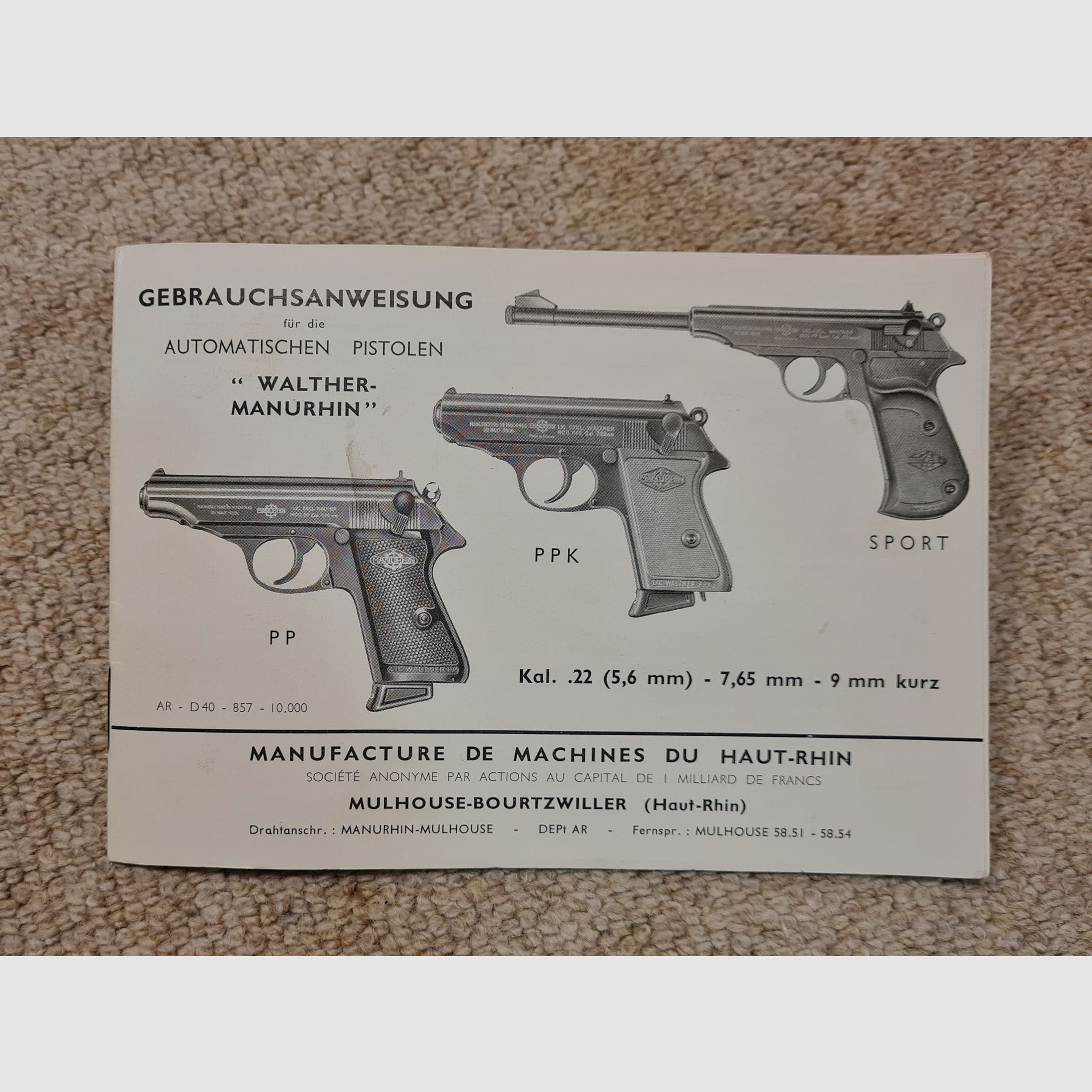 Walther PPK-L, Kl. 7,65 mm, Ulm/Do.