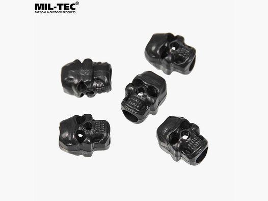 MIL-TEC CORD LOCK SKULL BLACK 10pcs