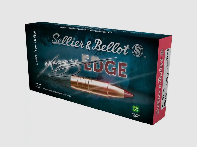 SELLIER & BELLOT - 8x57IS - EXERGY EDGE - 180GRS.. - 20 SCHUSS - BLEIFREI